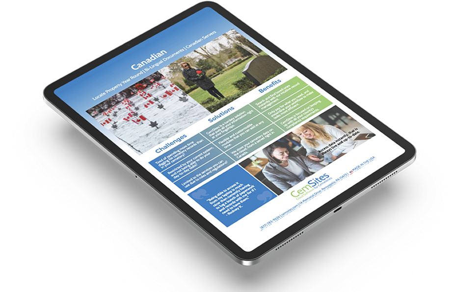 Request a Canadian Cemeteries PDF