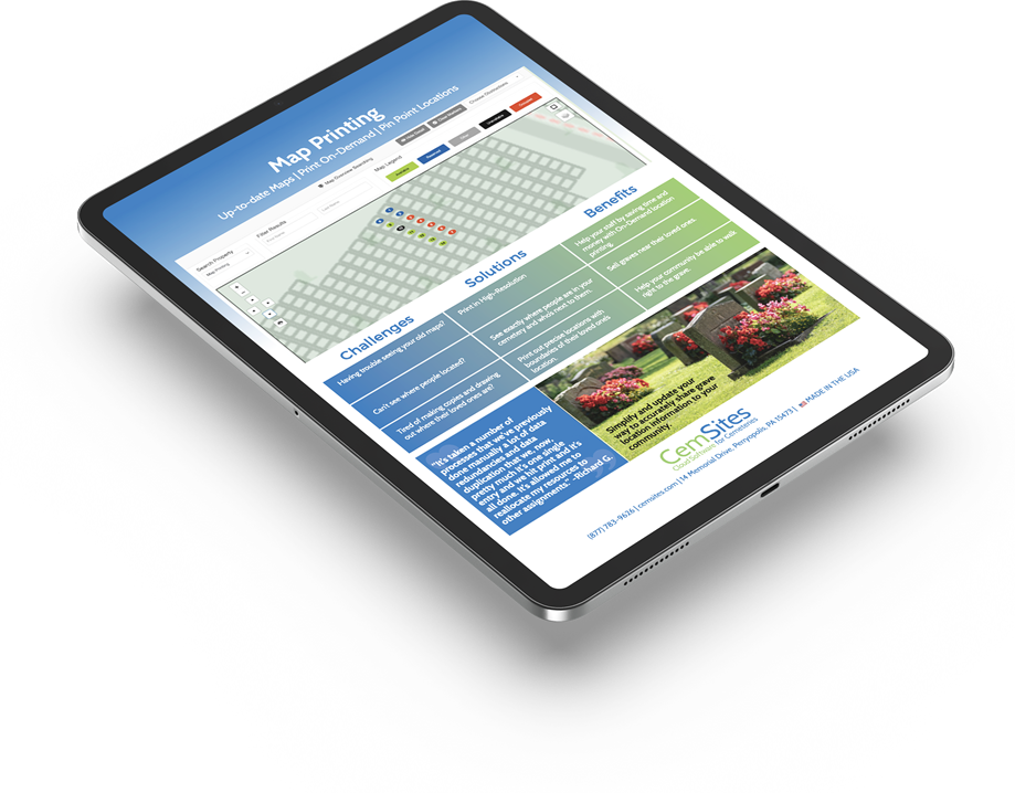 Request a Map Printing PDF